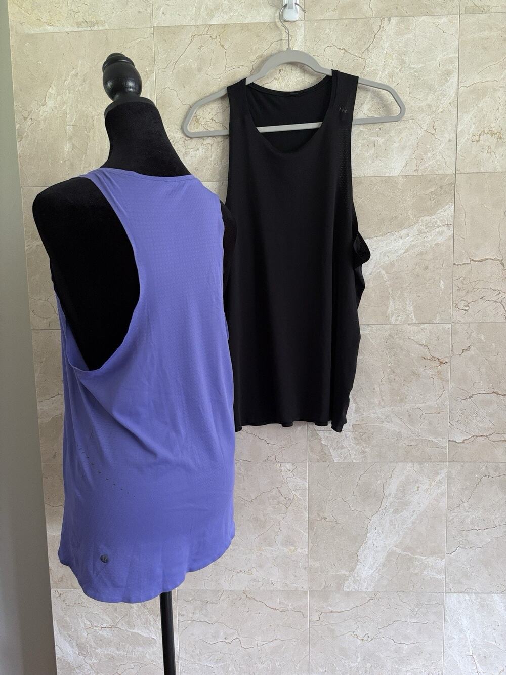 Lululemon Men's Fast and Free Singlet Run Tank Set Of 2 — Small Purple + Black